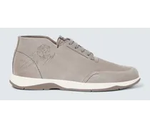 Stringate Echappée Scritto Mid Top in suede