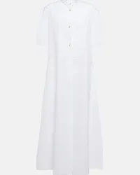 Jil Sander Abito midi in cotone Bianco