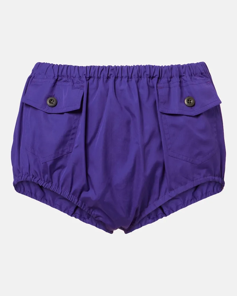 Prada Slip in popeline di cotone Viola
