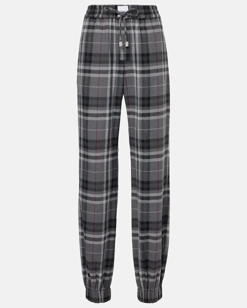 ATTICO Pantaloni sportivi in misto cotone Grigio