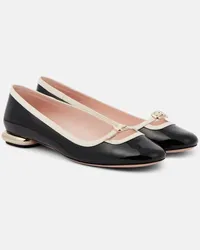 Roger Vivier Ballerine Viv’ Podium in vernice Nero