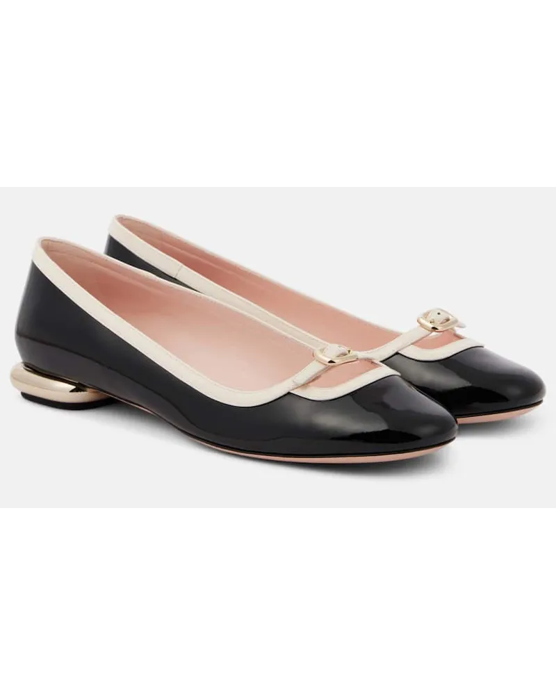Roger Vivier Ballerine Vivâ Podium in vernice Nero