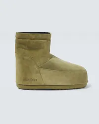 Moon Boot Stivali doposci Icon Low in suede Verde