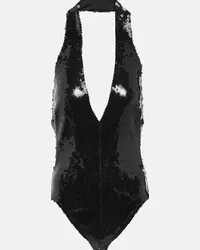 Alexandre Vauthier Body con paillettes Nero