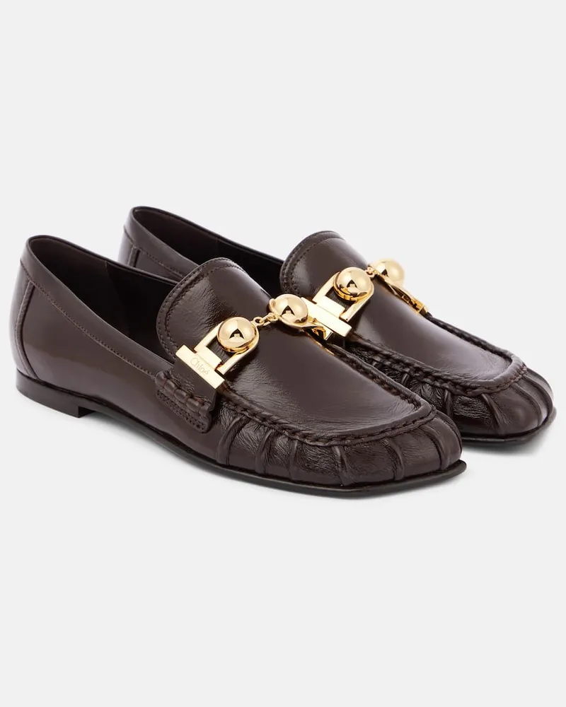 Chloé ChloÃ© Mocassini Miles in pelle Marrone