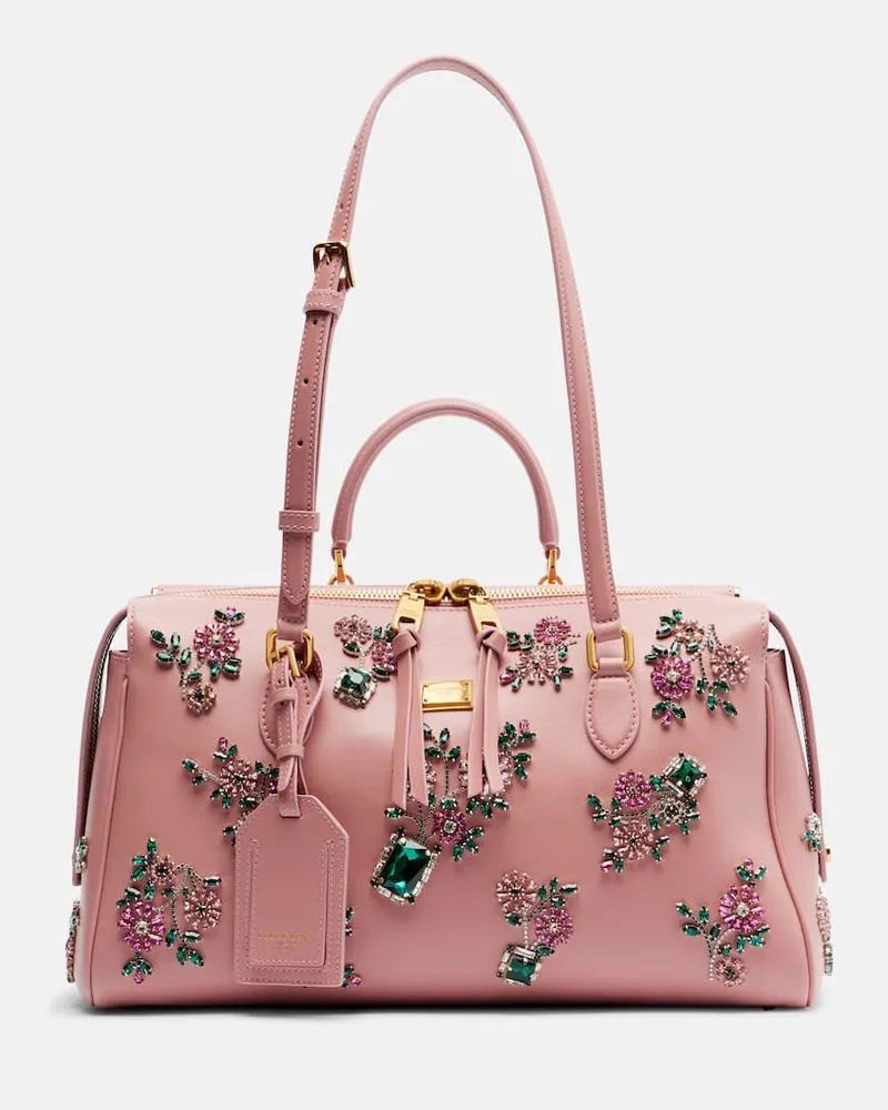 Dolce & Gabbana Shopper Vittoria Large in pelle Rosa