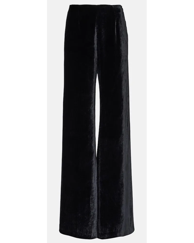 GALVAN Pantaloni Pat in velluto Nero