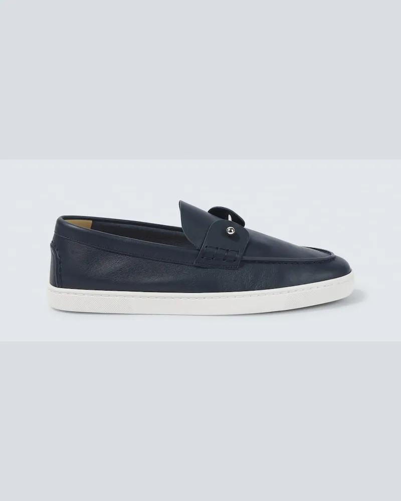 Christian Louboutin Mocassini Chambeliboat in pelle Blu