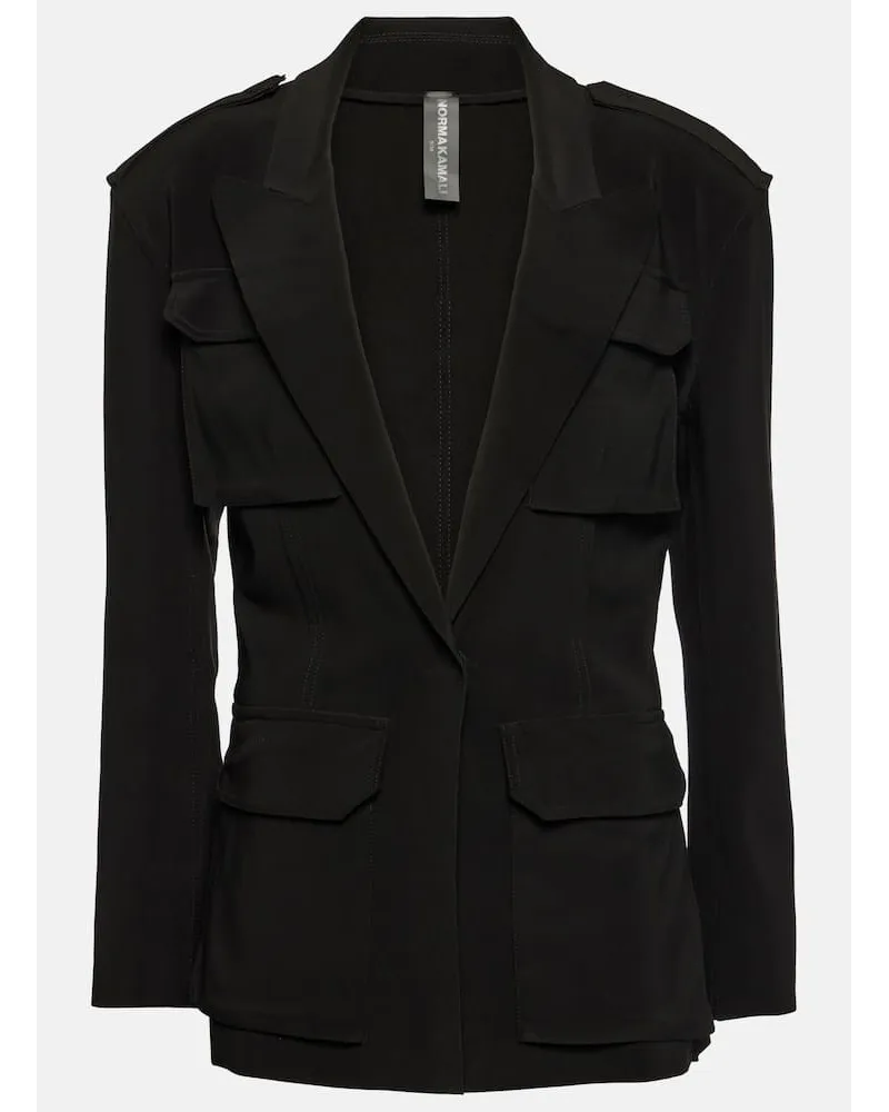 Norma Kamali Blazer monopetto Nero
