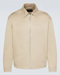 Prada Giacca blouson in cotone Beige