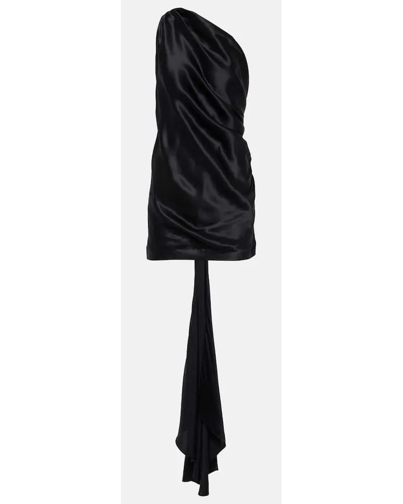 TOVE Top monospalla Shiloh in seta Nero