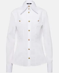 Balmain Camicia in cotone Bianco