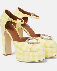 Malone Souliers x Emily in Paris - Pumps Camille 130 con plateau Giallo