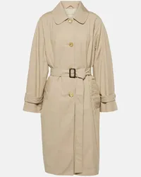 Max Mara Trench The Cube in twill Marrone