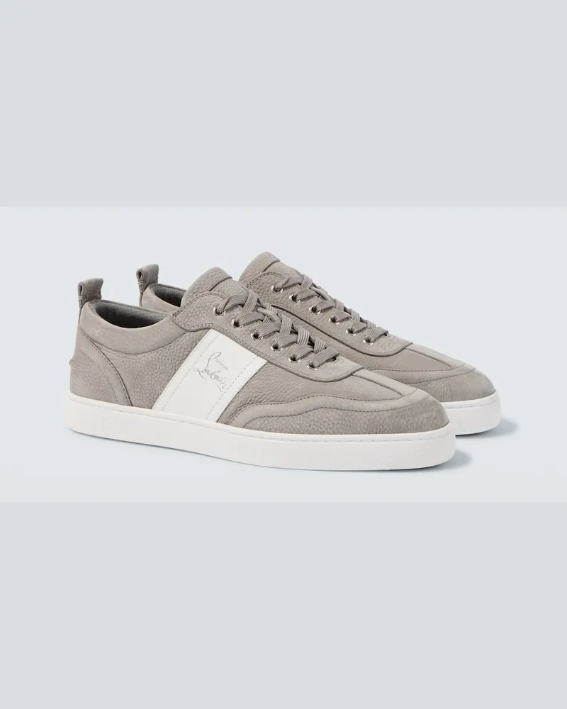 Christian Louboutin Sneakers Retero in pelle Grigio