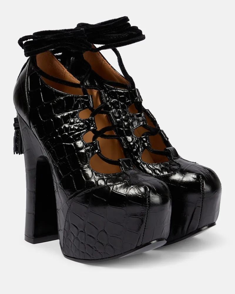 Vivienne Westwood Pumps con plateau in pelle Nero