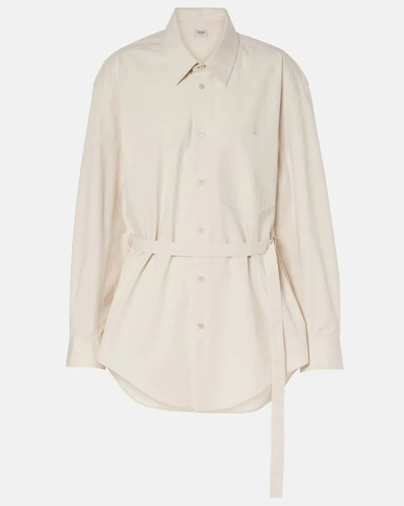 TOD'S Camicia in popeline di cotone Bianco
