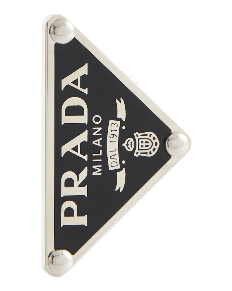 Prada Orecchino singolo in argento Argento