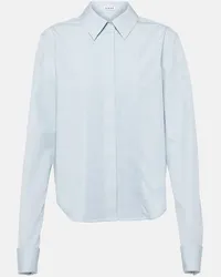 Loewe Camicia in popeline di cotone Blu