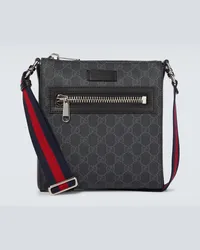 Gucci Borsa a tracolla in canvas GG Nero