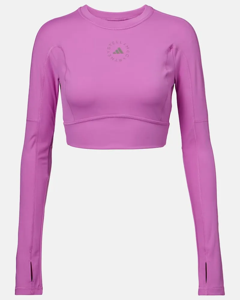 adidas Top cropped TrueStrength Yoga Rosa