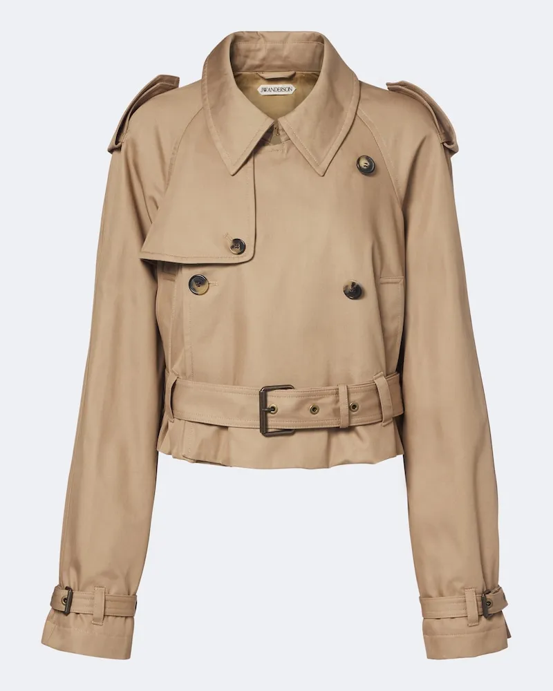 J.W.Anderson Trench cropped in cotone Beige