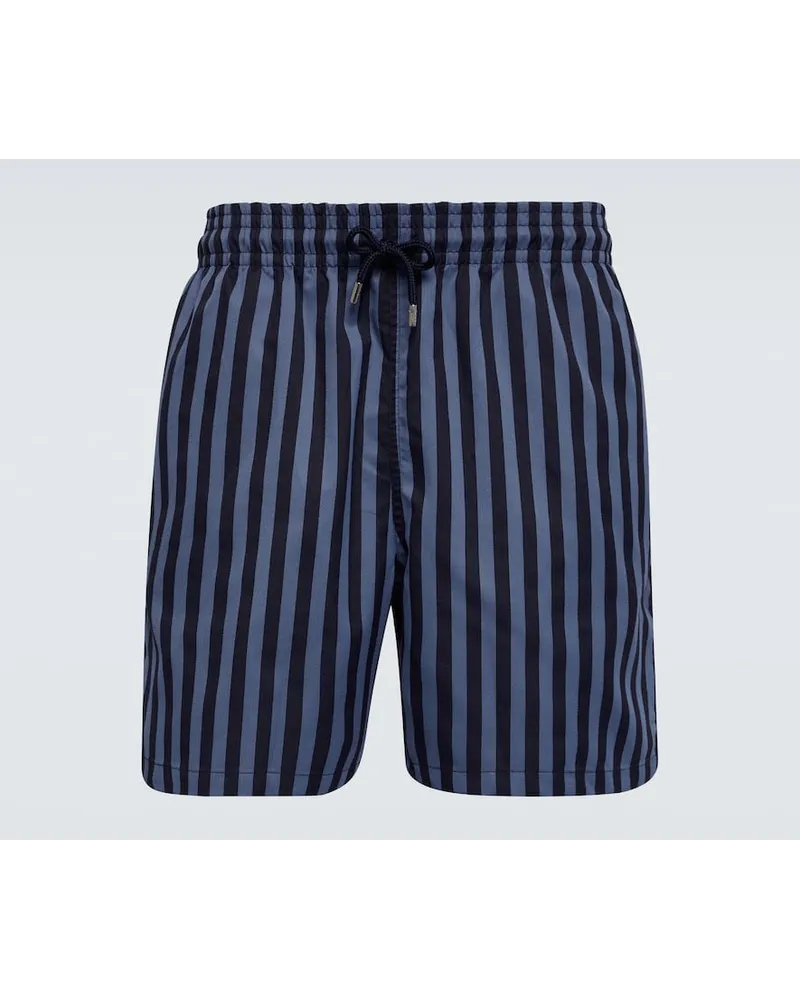 Derek Rose Costume da bagno Bondi 8 a righe Blu
