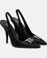 Tom Ford Pumps slingback TF in raso Nero