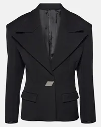 ATTICO Blazer Glen in misto lana Nero