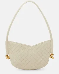 Bottega Veneta Borsa a spalla Solstice Mini in pelle Bianco