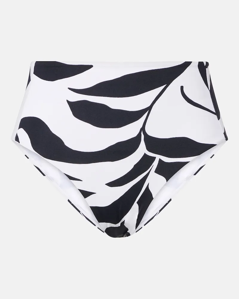Max Mara Slip bikini Stilla a vita alta con stampa Nero