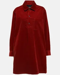 A.P.C. Miniabito in velluto a coste Rosso