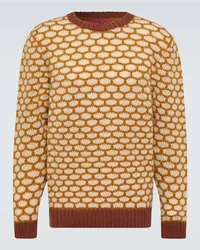 The Elder Statesman Pullover in cashmere jacquard Multicolore