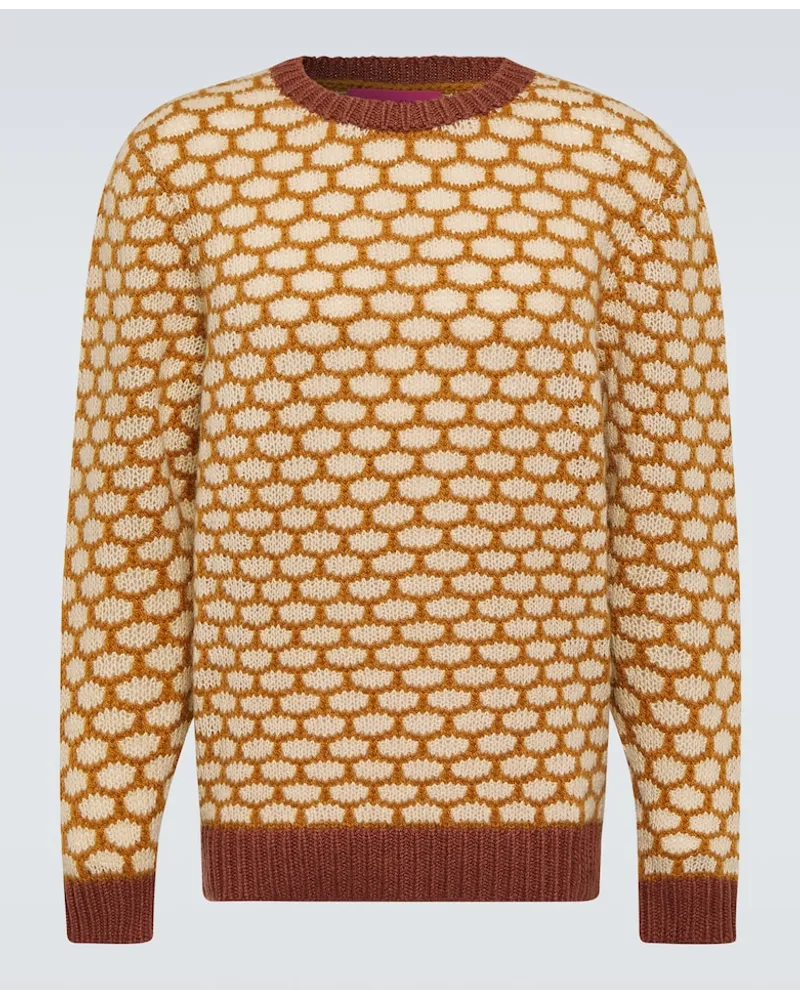 The Elder Statesman Pullover in cashmere jacquard Multicolore
