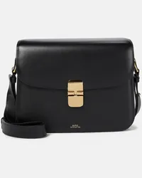 A.P.C. Borsa Grace Medium in pelle Nero