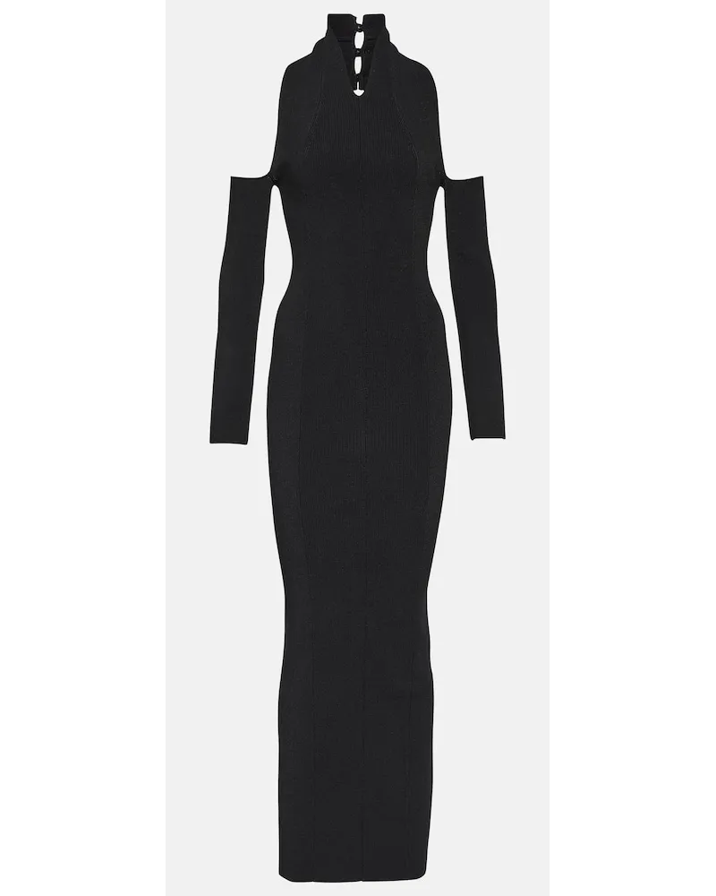 KHAITE Abito lungo Sutton con cut-out Nero