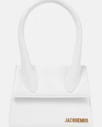 Jacquemus Borsa Le Chiquito Moyen in pelle Bianco