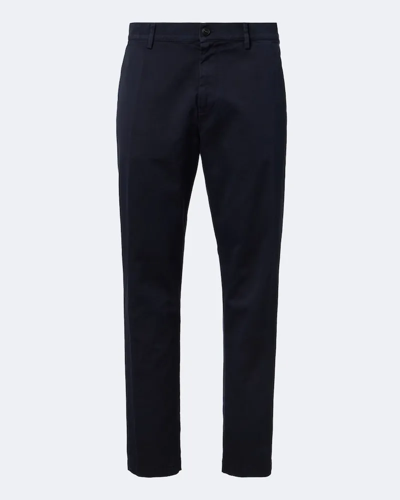 Canali Pantaloni chinos regular in cotone Blu