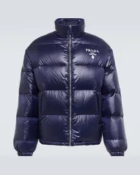 Prada Giacca imbottita in Re-Nylon Blu