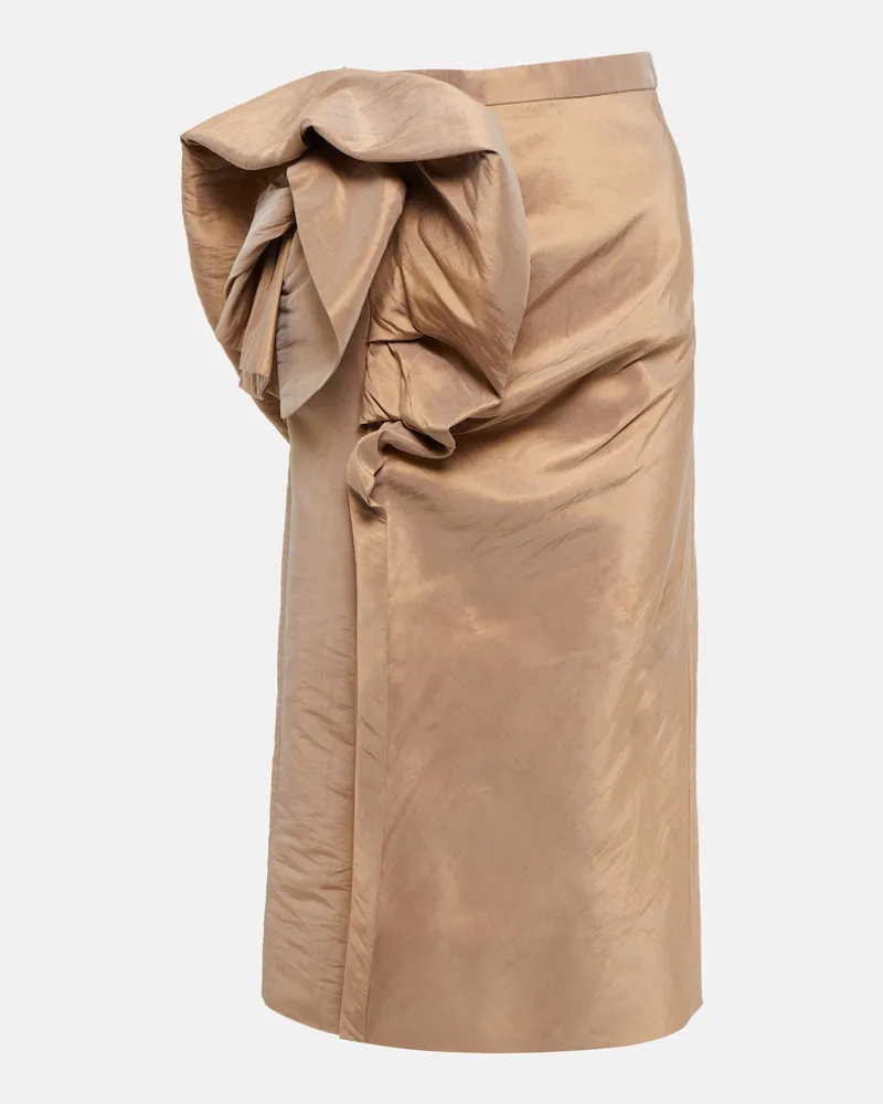 Maison Margiela Gonna midi a vita alta Beige