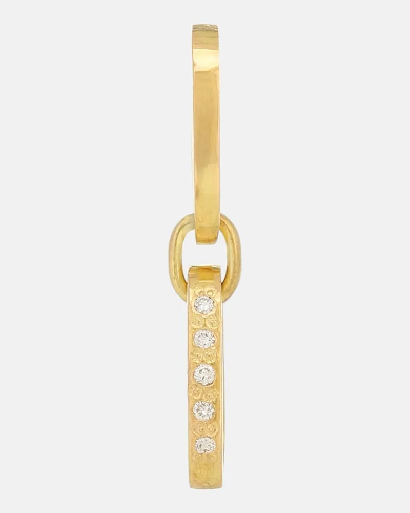 ELHANATI Orecchino singolo L'Amore Chain in oro giallo 18kt con diamanti Oro