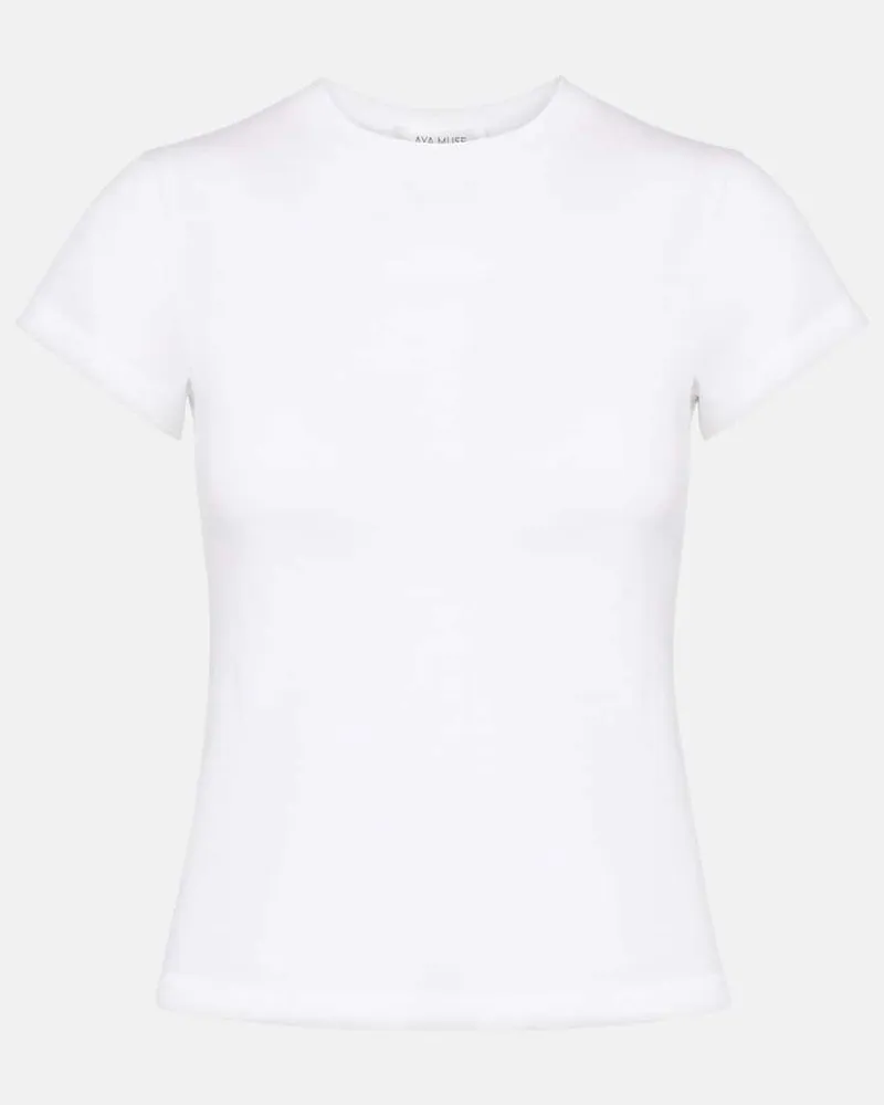Aya Muse T-shirt in jersey di cotone Bianco