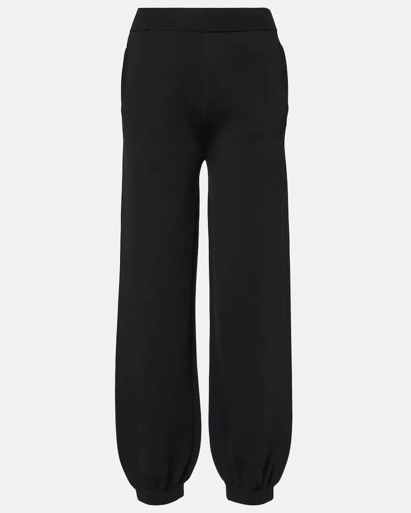 Max Mara Pantaloni Tirreno con gamba arrotondata Nero