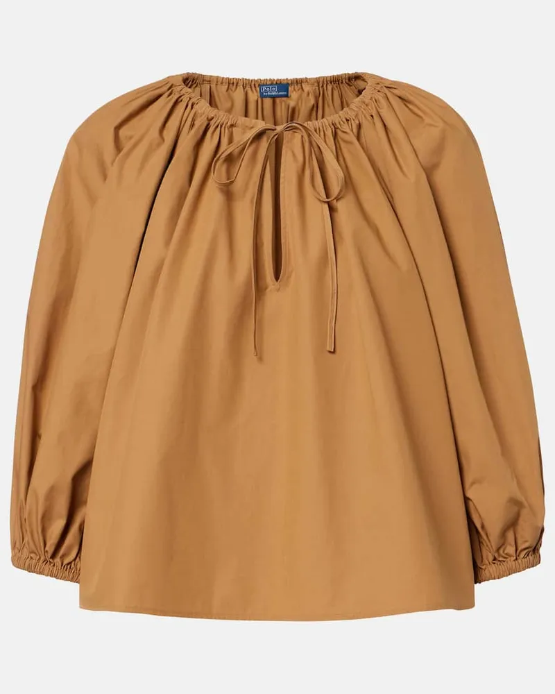 Ralph Lauren Blusa in cotone Marrone