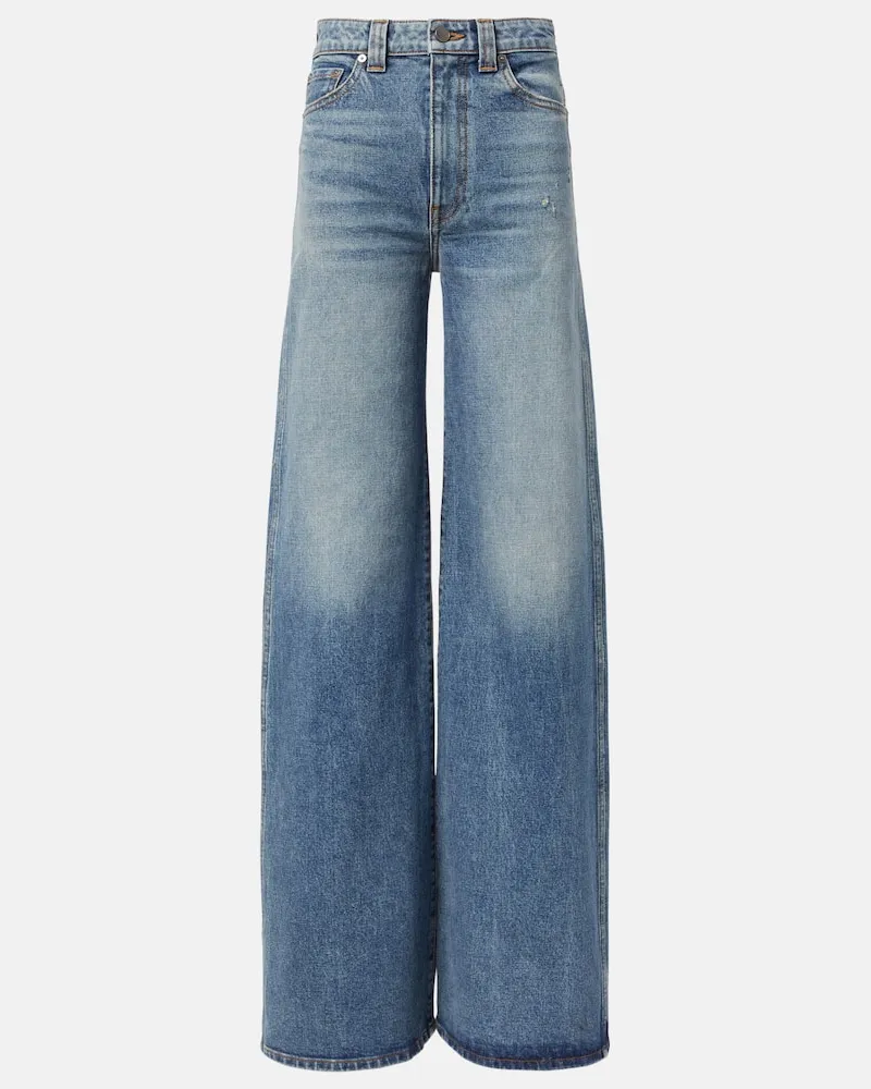 KHAITE Jeans a gamba larga Dane Blu