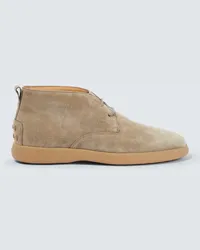 TOD'S Stivaletti in suede Beige