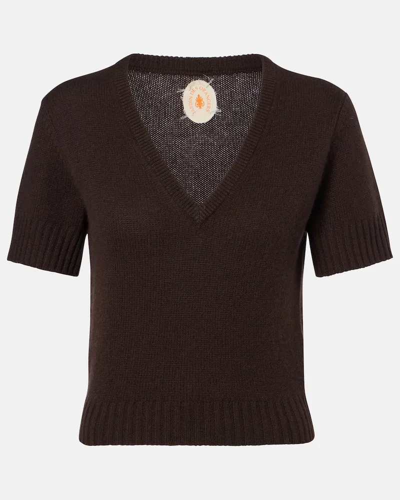 Jardin des Orangers Pullover in cashmere Marrone