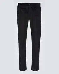 Dolce & Gabbana Pantaloni slim in cotone Nero