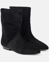 Isabel Marant Stivaletti Slaine in suede Nero