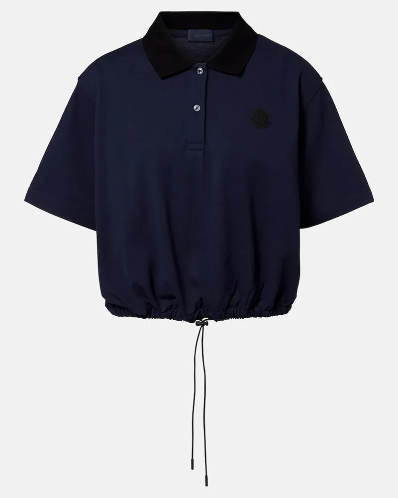 Moncler Polo in piquÃ© di cotone Blu